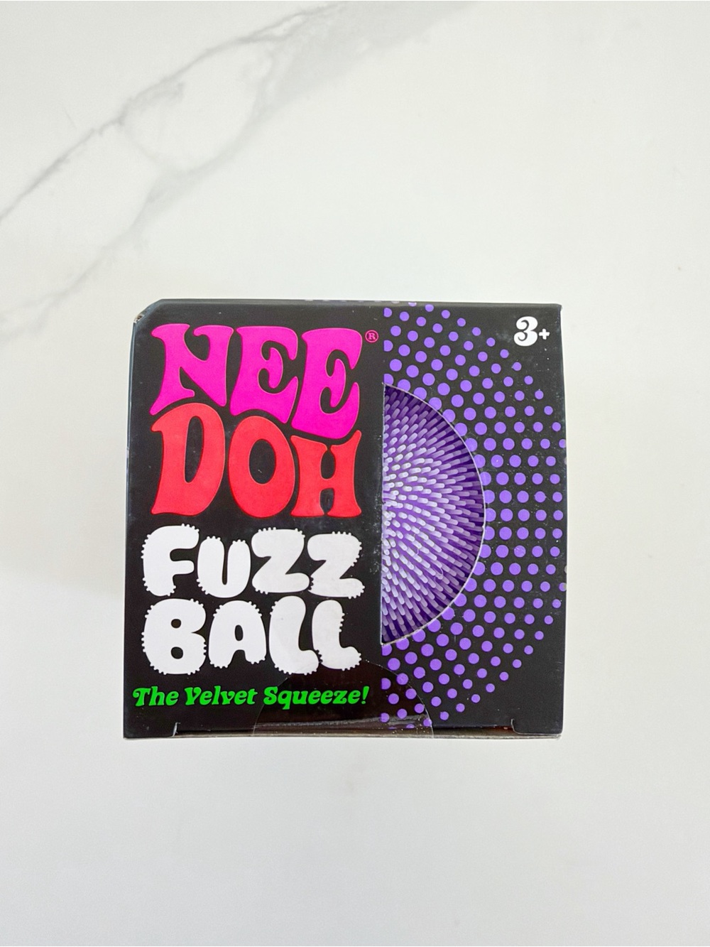💜 NeeDoh Fuzz Ball Purple Velvet Squeeze – Rare Color